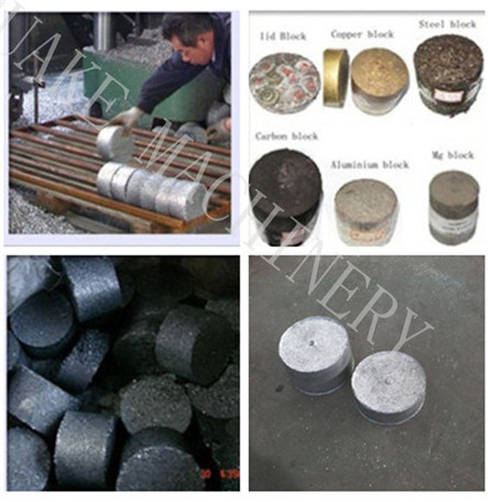 SGS Hydraulic Briquette Press Machine For Iron Copper Aluminum 2