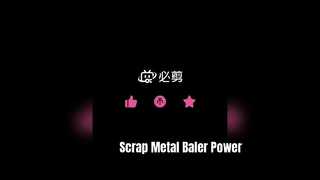 250 Ton Hydraulic Metal Baler Machine for Scrap Metal Recycling | Front Out Baler