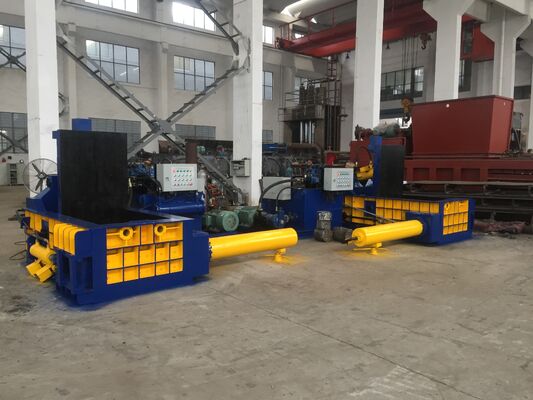 Buy 160 Ton Force Aluminium Scrap Press Machine with PLC Automatic Control for 300×300 mm Bale Size online manufacture