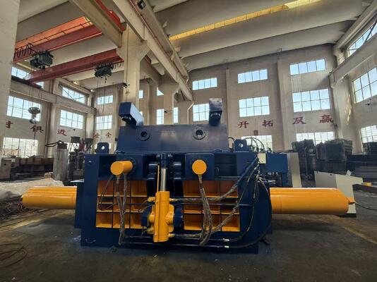 Buy 315 Tons Power Industrial Metal Baler with Fast Cycle Time and PLC Control for High-Throughput Scrap Recycling online manufacture