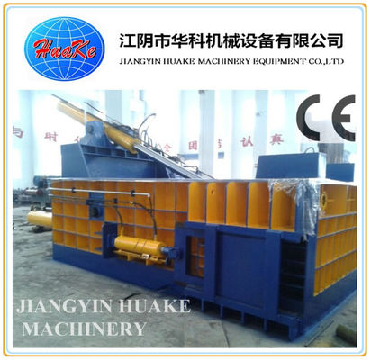 Buy Huake CE Safe Scrap Metal Baler Machine , Horizontal Metal Baler online manufacture